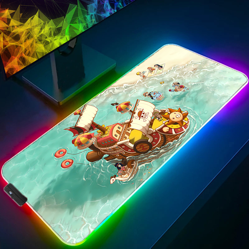 Tablet Accessories Keyboard - RGB LED Mouse Pad Office Desk