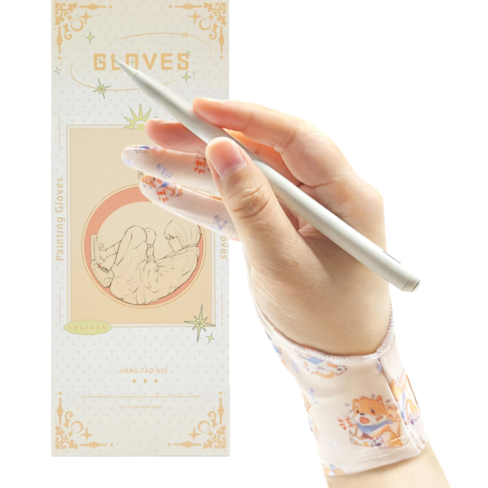 Wacom Tablet Accessories - Three-layer Non-slip Glove for IPad/Graphics Drawing