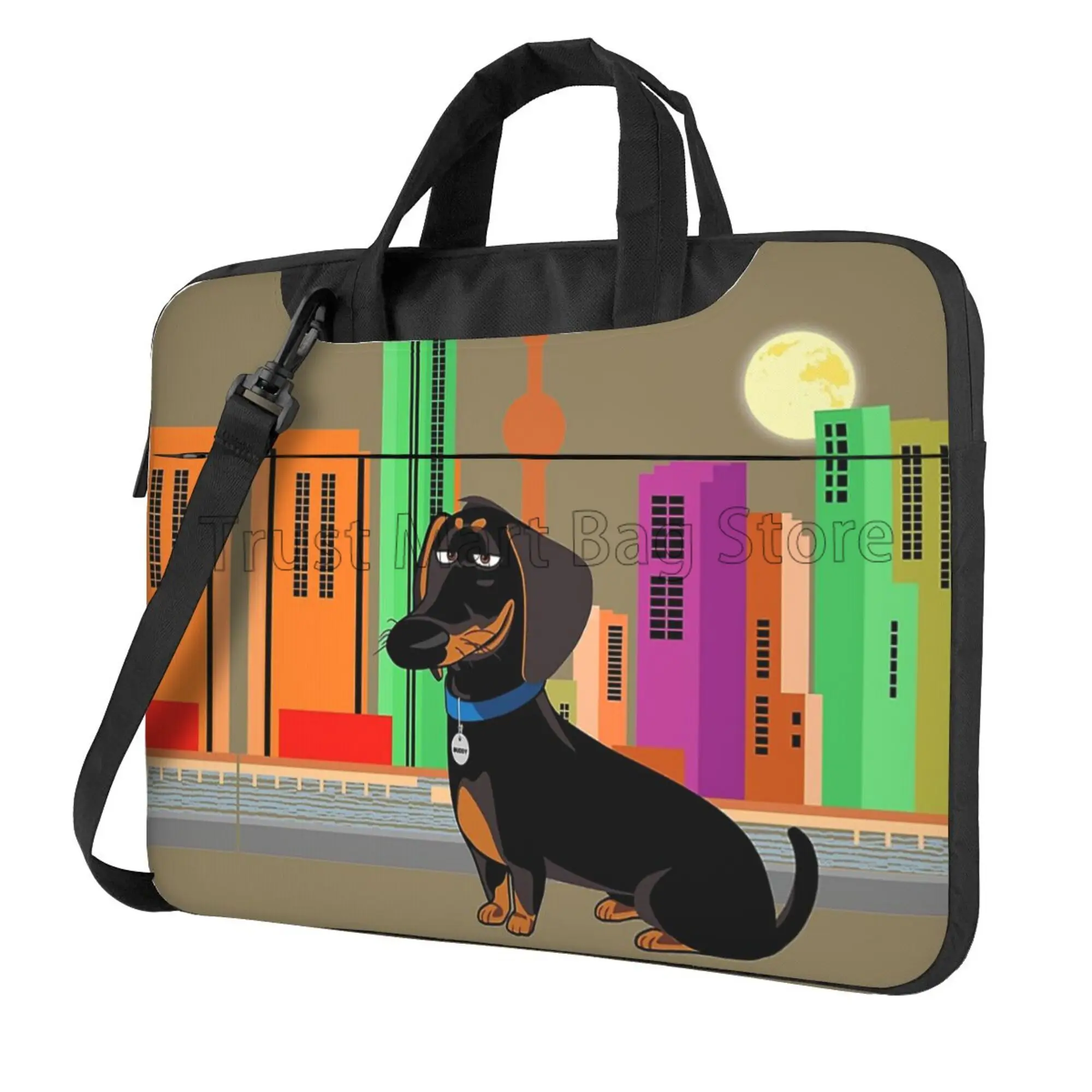 Boox Tablet Accessories - Cute Dachshund Print Laptop Carrying Bag