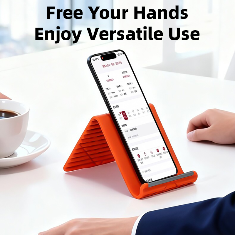 Tablet Accessories - Flexible Silicone Foldable Phone Holder for
