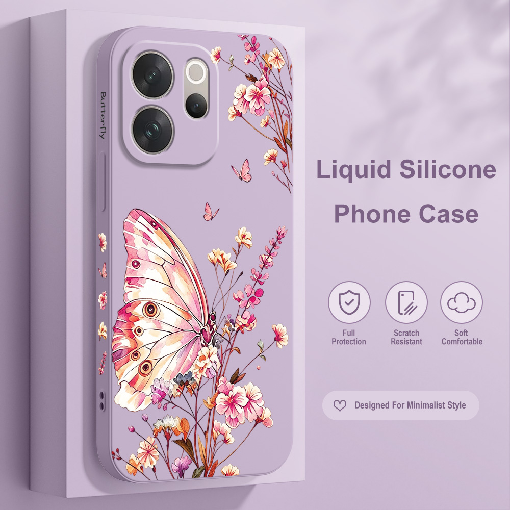 Vivo V40 - Butterfly Sprig Phone Case For Vivo