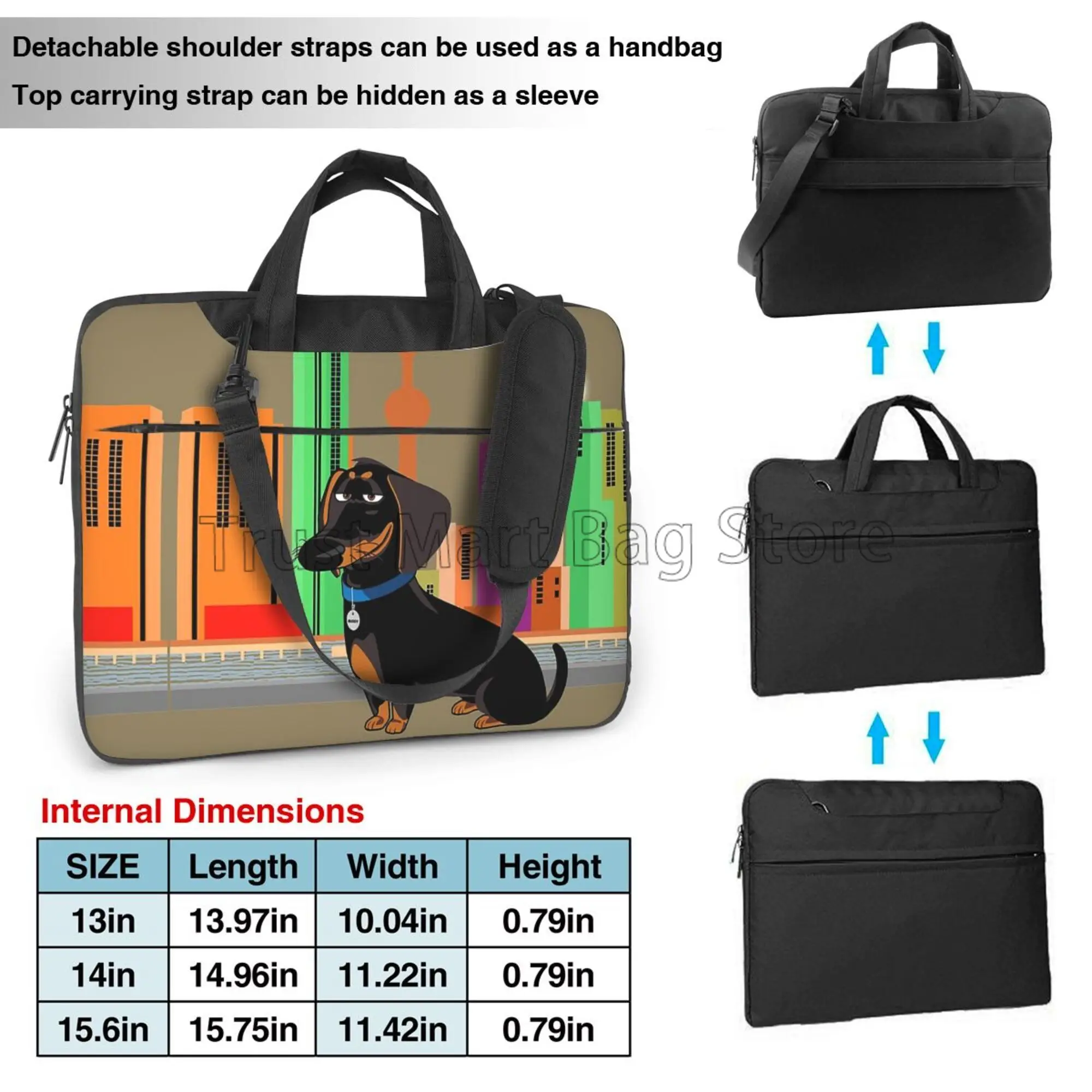 Cute Dachshund Print Laptop Ca - Boox Tablet Accessories 评论和价格