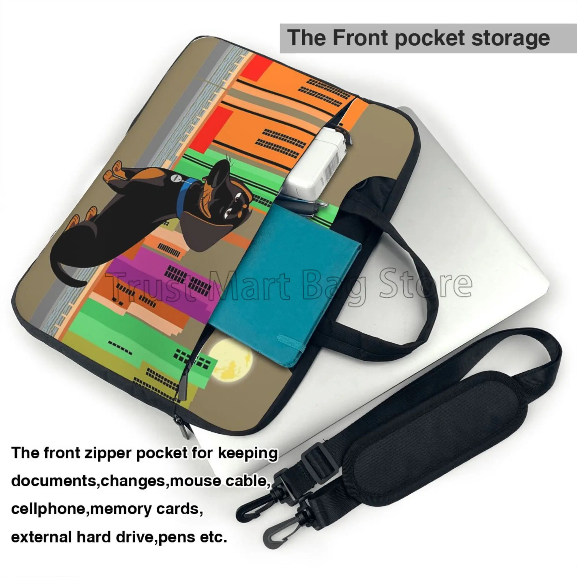 Cute Dachshund Print Laptop Ca - Boox Tablet Accessories 评论和价格