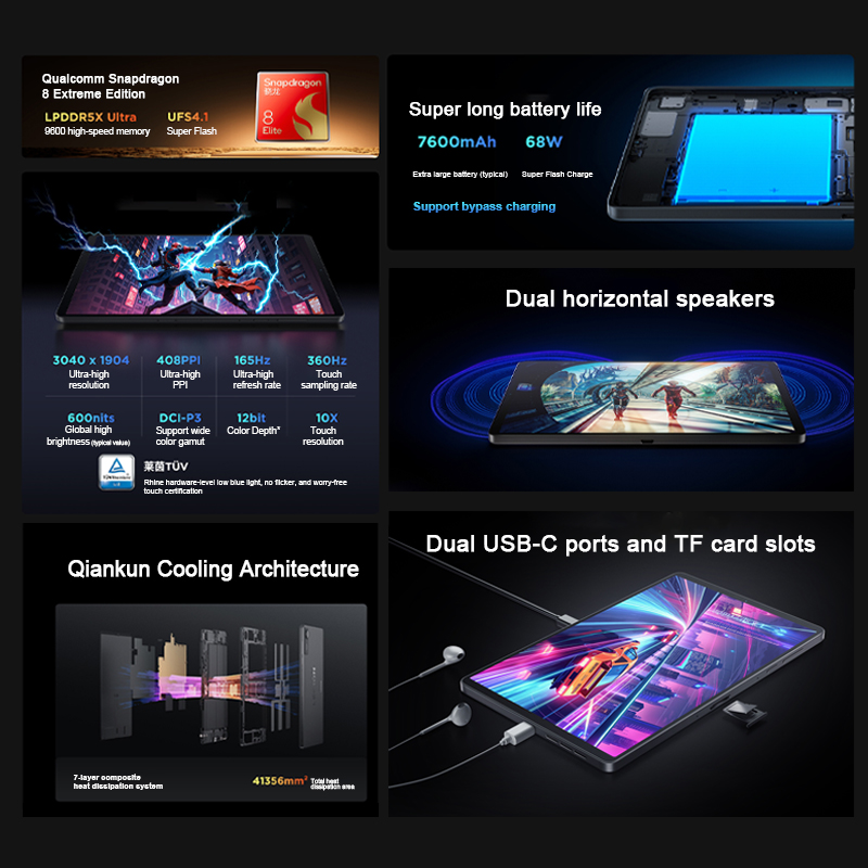 Original Lenovo Legion Y700 4t - Android Tablet Gaming Accessories 评论和价格