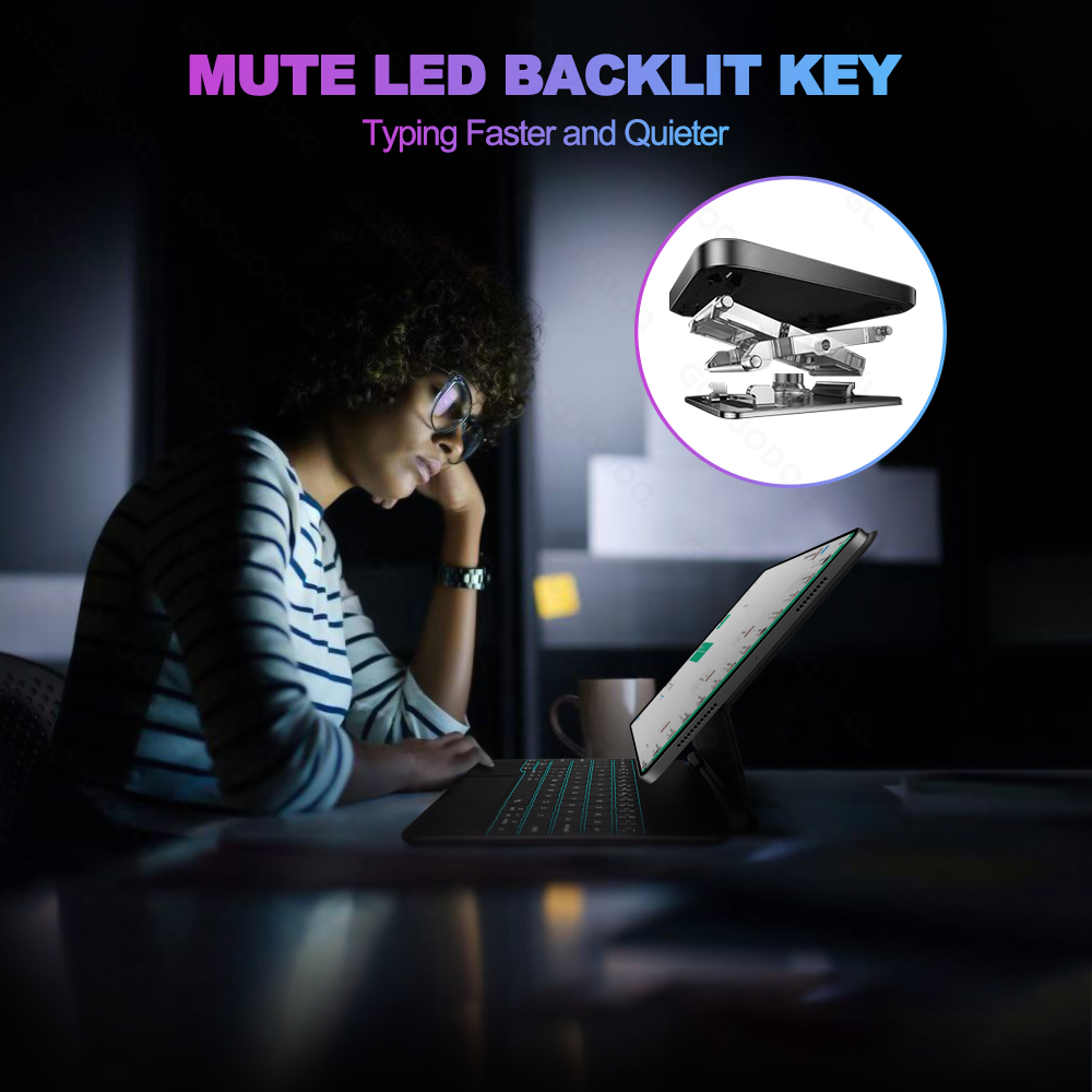 GOOJODOQ Magic Keyboard for iP - Tablet Accessories Keyboard 评论和价格