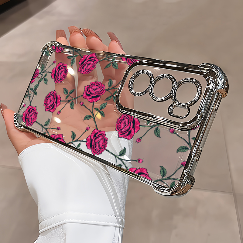 Painting Rose Flower Phone Cas - Vivo V40 评论和价格