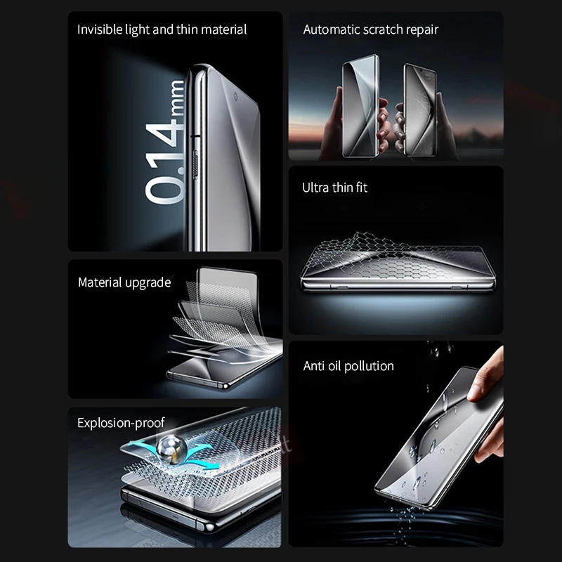 2-4Pcs Full Curved Hydrogel Fi - Vivo V40 评论和价格