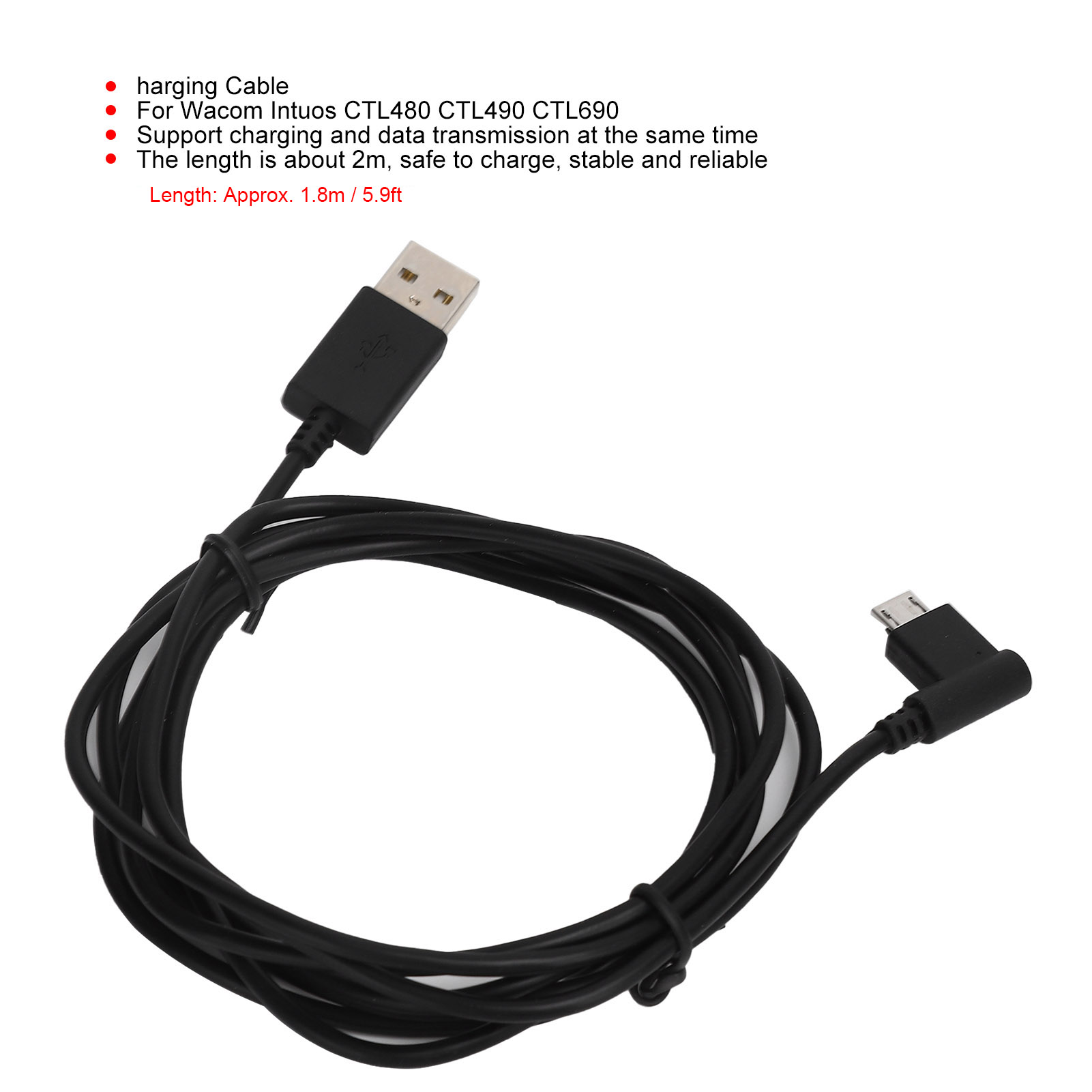 1.8m Charging Cable Power Supp - Wacom Tablet Accessories 评论和价格