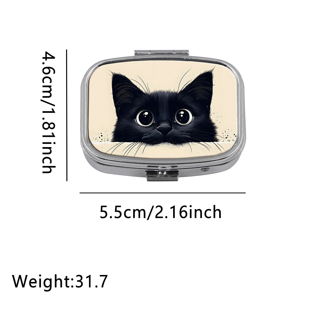 Cute Black Cat Travel Pill Org - Boox Tablet Accessories 评论和价格