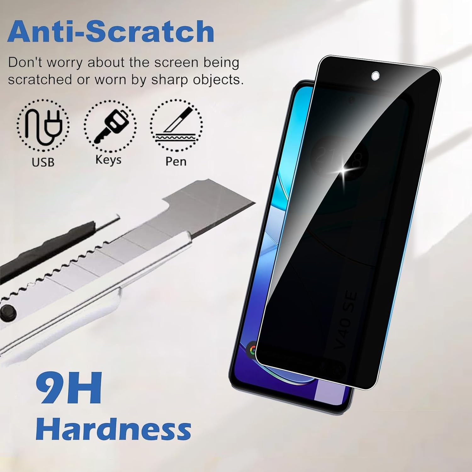 For VIVO V40 SE Anti Spy Tempe - Vivo V40 评论和价格