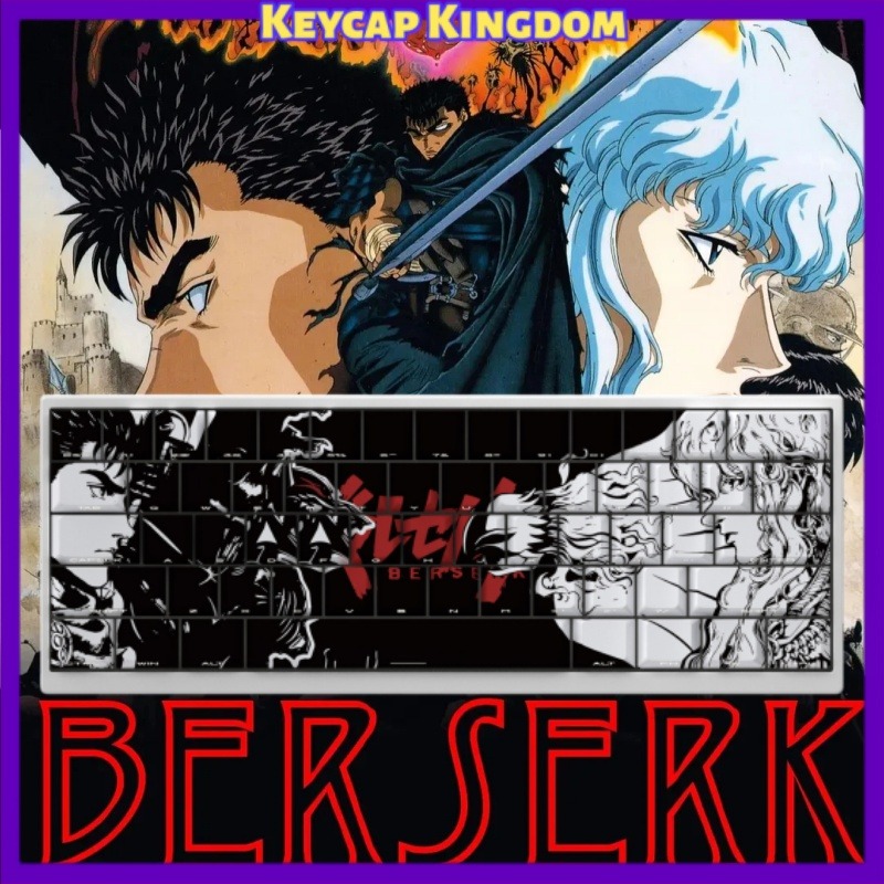 BERSERK Theme Anime Keycap 98  - Tablet Accessories Keyboard 评论和价格