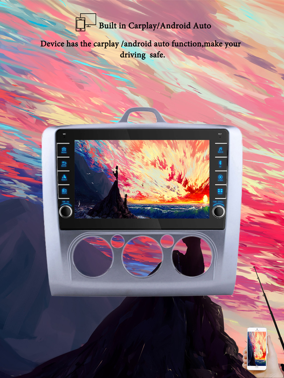 8G+128G Android 14 For Ford Fo - Tablet Danish Mobile & Accessories Photos 评论和价格